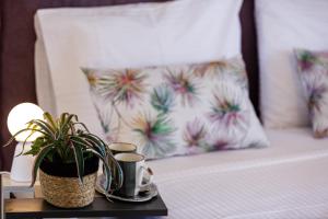 A bed or beds in a room at Villa Zoe , south Crete , Triopetra