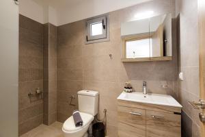 A bathroom at Villa Zoe , south Crete , Triopetra