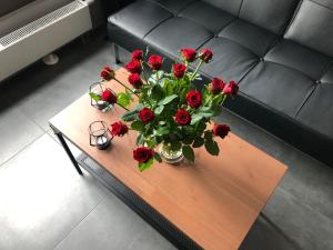 Posedenie v ubytovaní Loft Apartment Browary Warszawskie