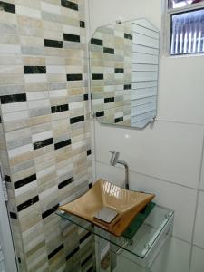 Koupelna v ubytování Casa Beira Rio Xingó
