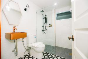 Koupelna v ubytování Chertel Poshtel
