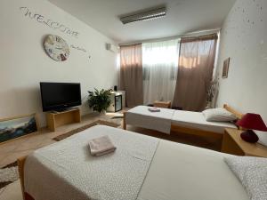 Postel nebo postele na pokoji v ubytování Rooms Deny