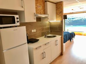 Køkken eller tekøkken på Vistas al mar Canabal