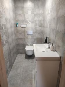 Koupelna v ubytování Apartmány Říčky + 37 fotografií