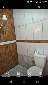 Koupelna v ubytování Casa de temporada Lindas Cachoeiras 10
