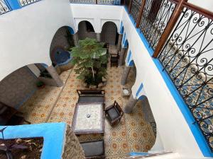 Χώρος καθιστικού στο Hotel Nisrine