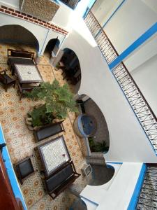 Χώρος καθιστικού στο Hotel Nisrine