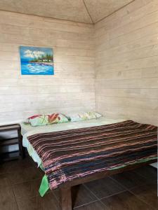 a bedroom with a bed in a room at Relax and chill Villa in Chornomorsk