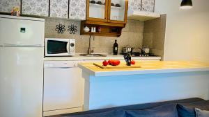 Kuchyň nebo kuchyňský kout v ubytování Bilini Garden Apartment