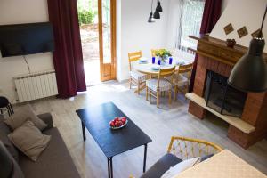 Posezení v ubytování Bilini Garden Apartment