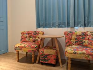 Area soggiorno di 墾丁舍廷親子會館 KT13 Hotel