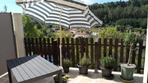 Κήπος έξω από το Chambre meublée avec vue panoramique à Périgueux