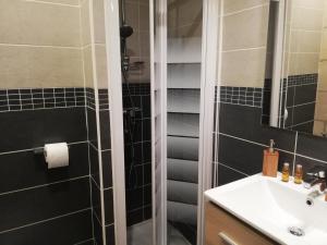 Vieux Tours, Charmant T2 40m2, 4 pers, lumineux في تور: حمام مع حوض ودش +21 صورة