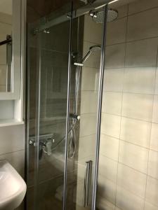 Ванная комната в Deichappartement-Brüggen