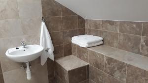 Kúpeľňa v ubytovaní apartmány U tety Hedy