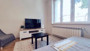 Televízia a/alebo spoločenská miestnosť v ubytovaní Barska 21 by Homeprime