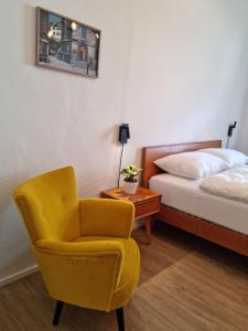 Postel nebo postele na pokoji v ubytování Rosa Rooms Meran