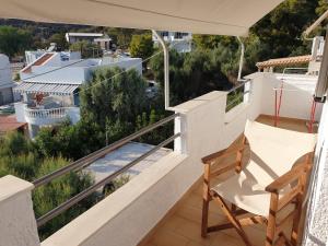 A balcony or terrace at The eagle