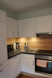 Kuchnia lub aneks kuchenny w obiekcie Apartments Zwigl