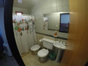 Vonios kambarys apgyvendinimo įstaigoje Hosteria Uspallata