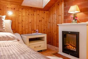 Postel nebo postele na pokoji v ubytování Ferienhaus Birker