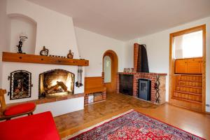 Posezení v ubytování Ferienhaus Birker