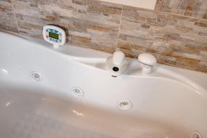 Koupelna v ubytování Ferienhaus Birker