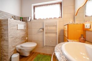 Koupelna v ubytování Ferienhaus Birker
