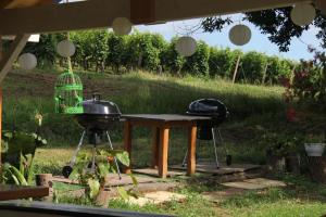Ein Garten an der Unterkunft Au Petit Bernerot - Les gîtes de l'Arbre Voyageur