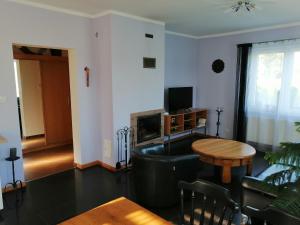 Telewizja i/lub zestaw kina domowego w obiekcie Apartament Mysłakowice