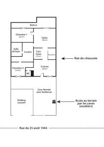 L'INATTENDU Vue imprenable,clim,parking avec borne de recharge, ménage inclus平面图