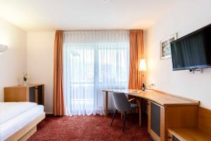 TV a/nebo společenská místnost v ubytování Hotel Restaurant Waldsägmühle