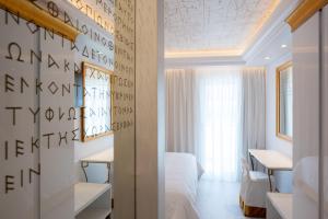 Koupelna v ubytování Hotel Galaxias