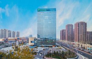 烟台景观或在酒店看到的城市景观