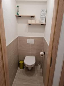 Koupelna v ubytování FrIda Appartements