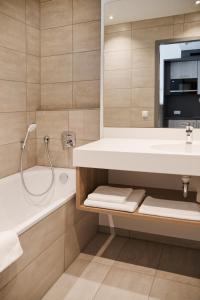 Koupelna v ubytování Hotel Rieth