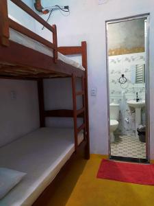 Koupelna v ubytování Hostel Em Boas Mãos + 37 fotografií