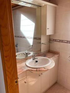 Koupelna v ubytování Casa Encuentra, en el Pirineo al lado de Ainsa