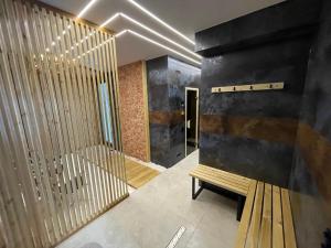 Kúpeľňa v ubytovaní Apartament Madlen Kalinowa Szczyrk Sauna Grota Solna