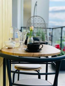 Balkon lub taras w obiekcie Apartament Premium