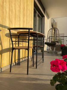 Balkon lub taras w obiekcie Apartament Premium