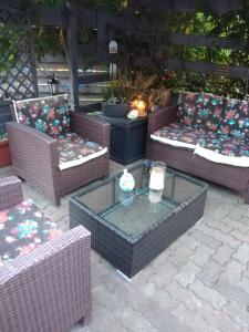 Posezení v ubytování Ferienhaus Badetz