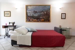 Letto o letti in una camera di Riviera House Apartment Sea View group and family By HouseinNaples