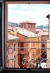 a view of a city from a window at Mansarda Teatro Duse Centro in Bologna