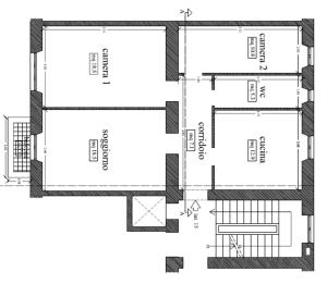The floor plan of Dimora Re di Roma - Rome Apartment