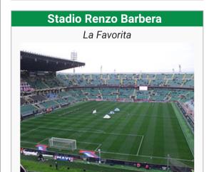 a picture of a soccer field with a stadium at Federico 70 Rubino in Palermo