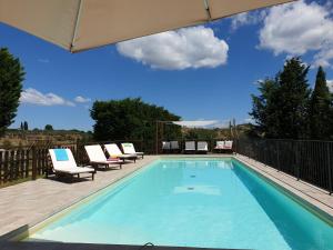 Swimmingpoolen hos eller tæt på Villa with swimming pool - air conditioning - Siena - 10 people - Tuscany crete