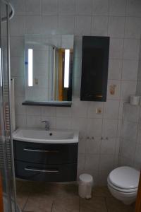 Kúpeľňa v ubytovaní -"Ferienhaus Dierhagen"-
