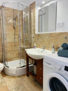Kúpeľňa v ubytovaní Apartament Walczaka 15 MIEJSCE PARKINGOWE