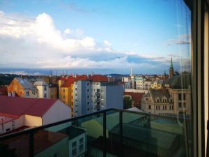 Výhľad na mesto Plzeň alebo výhľad na mesto priamo z apartmánu